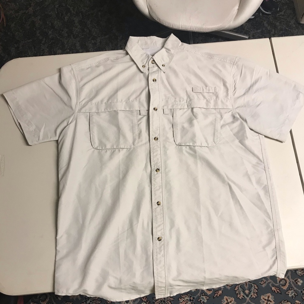 L.L Bean Button Down Shirt Mens Size L Tall